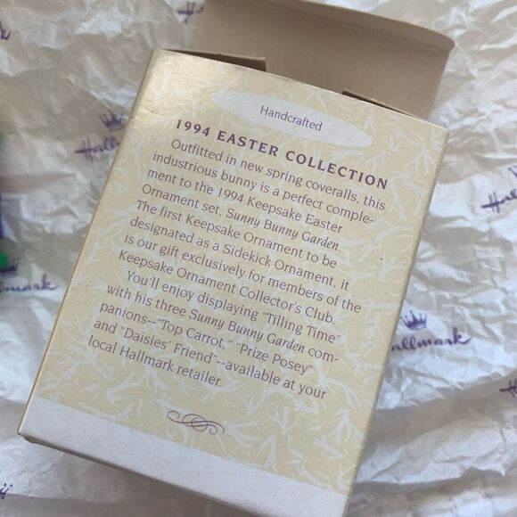 Hallmark keepsake ornament Tilling Time 1994 Easter collection - Picture 2 of 4